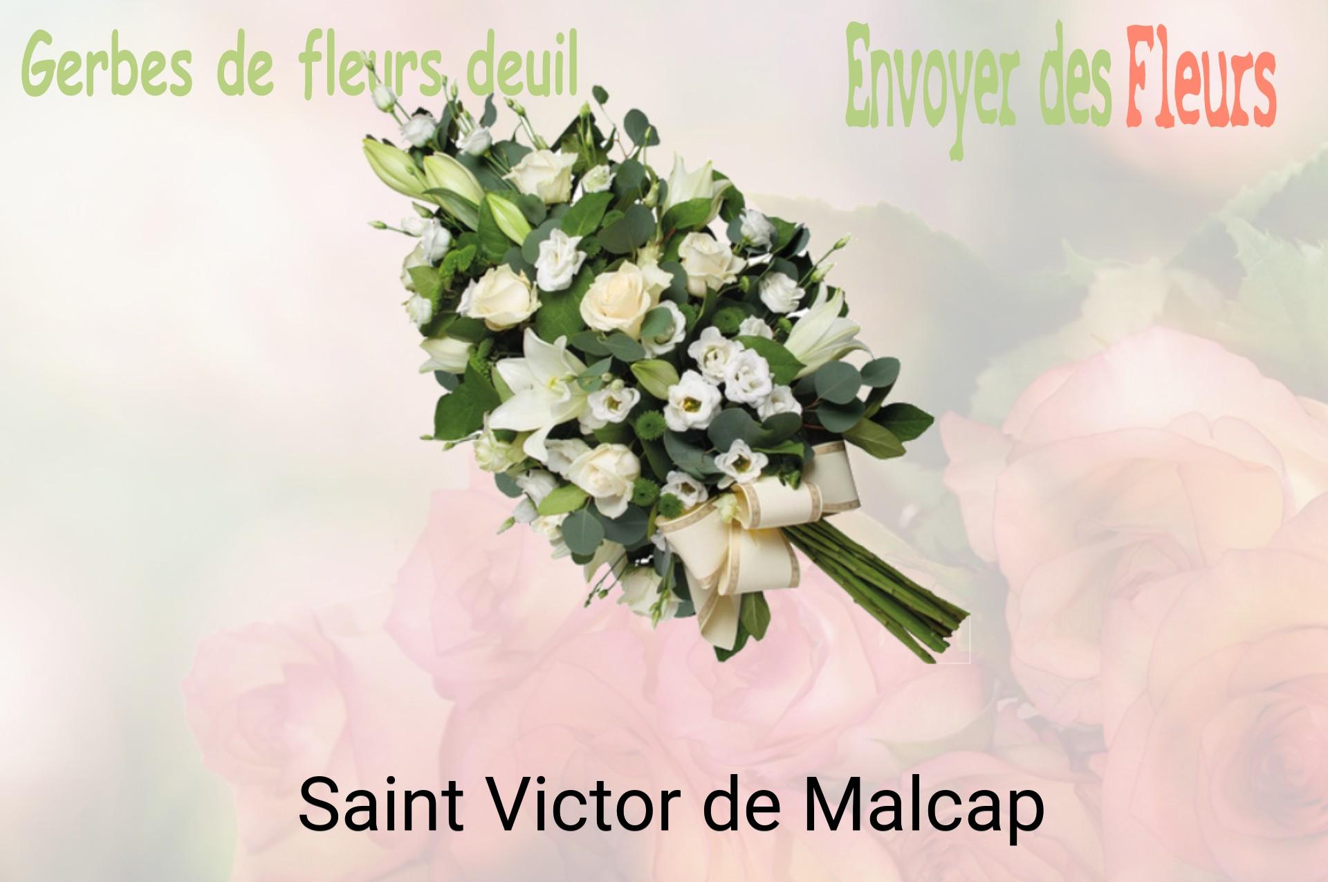 Gerbe de fleurs de deuil livrée à Saint-Victor-de-Malcap